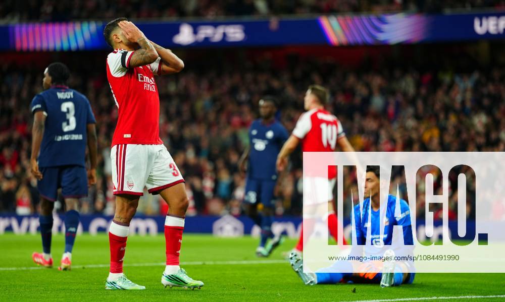 Bruno Guimaraes of Arsenal shoots wide Arsenal v Lille, UEFA Champions League, Football, Emirates Stadium, London, UK - 13 Oct 2026London Emirates Stadium United Kingdom