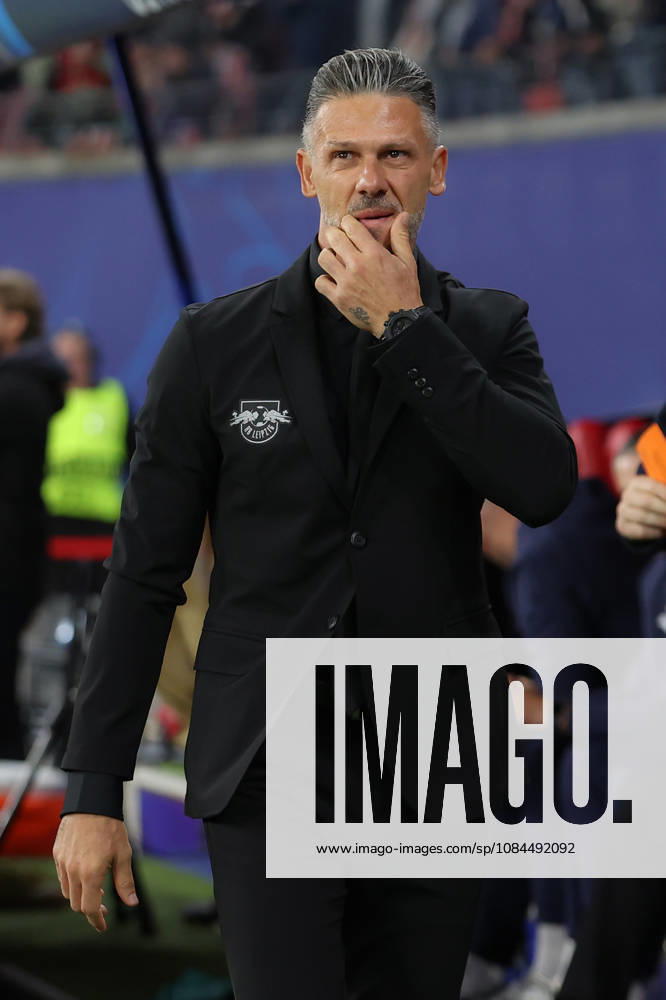 Fussball, UEFA Champions League, RB Leipzig - PSV Eindhoven, v.l. Trainer Coach Martin Demichelis (RB Leipzig) Leipzig