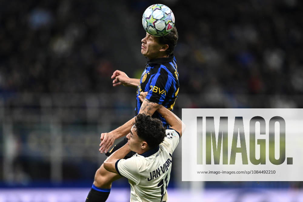 Db Milano 13 10 2026 - Champions League Inter-Brugge foto Daniele Buffa Image nella foto: NicoloÕ Barella-Jan Virgili