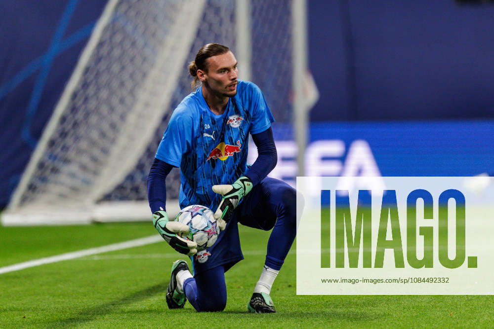 GER, Fussball, Herren, UEFA Chempionsleague 2026 2027, RB Leipzig vs. PSV Eindhoven Maarten Vandevoordt (RB Leipzig 26) bei der Erwärmung Leipzig Red Bull Arena Sachsen Deutschland