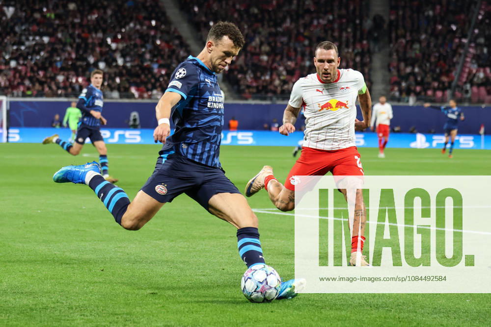 Deutschland: Fußball - UEFA Champions League - Saison 2026 - 2027, 2. Spieltag - RB Leipzig gegen PSV Eindhoven, Red Bull Arena (Leipzig): Flanke von Ivan PeriÅ¡iÄ‡ (PSV Eindhoven, 5)