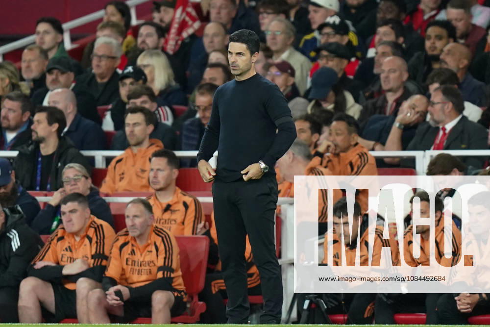Arsenal v Lille OSC, UEFA Champions League Mikel Arteta, Manager of Arsenal during Arsenal v Lille OSC UEFA Champions League matchday 2 at the Emirates Stadium, London, England on 13 October 2026 Credit: Dylan Hepworth Every Second Media Editorial use only. All images are copyright Every Second Media Limited. No images may be reproduced without prior permission.