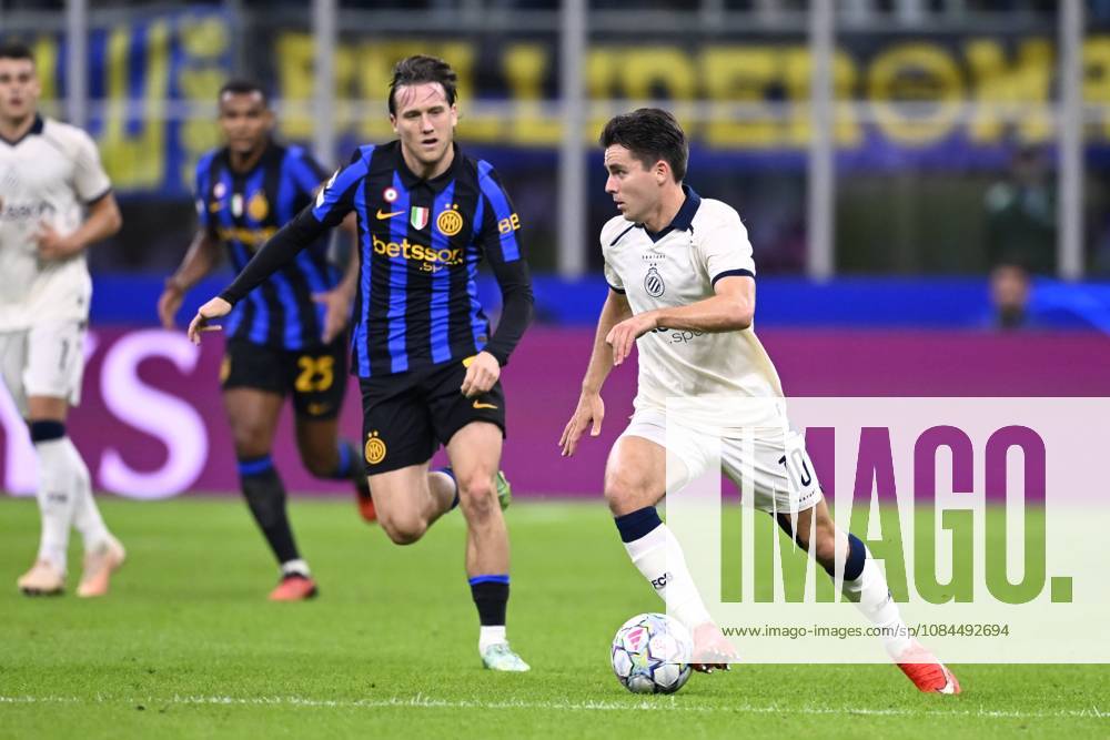 Inter Milan v Club Brugge - UEFA Champions League MILAN, ITALY - OCTOBER 13 : Vetlesen Hugo midfielder of Club Brugge in action during the UEFA Champions League 2026 27 League Phase matchday 2 match between Inter Milan and Club Brugge on October 13, 2026 in Milan, Italy, 13 10 2026 Milan Italy