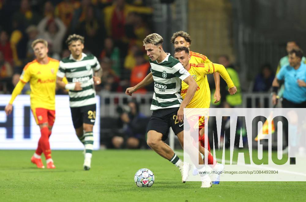 UEFA Champions League - RC Lens v Sporting Club de Portugal LENS, FRANCE, OCTOBER 13: Jesse Derry of Sporting CP during the UEFA Champions League 2026 27 League Phase MD2 match between RC Lens and Sporting Club de Portugal at Stade Bollaert-Delelis on October 13, 2026 in Lens, France. (Photo by Daniel Weir) Lens Stade Bollaert-Delelis France