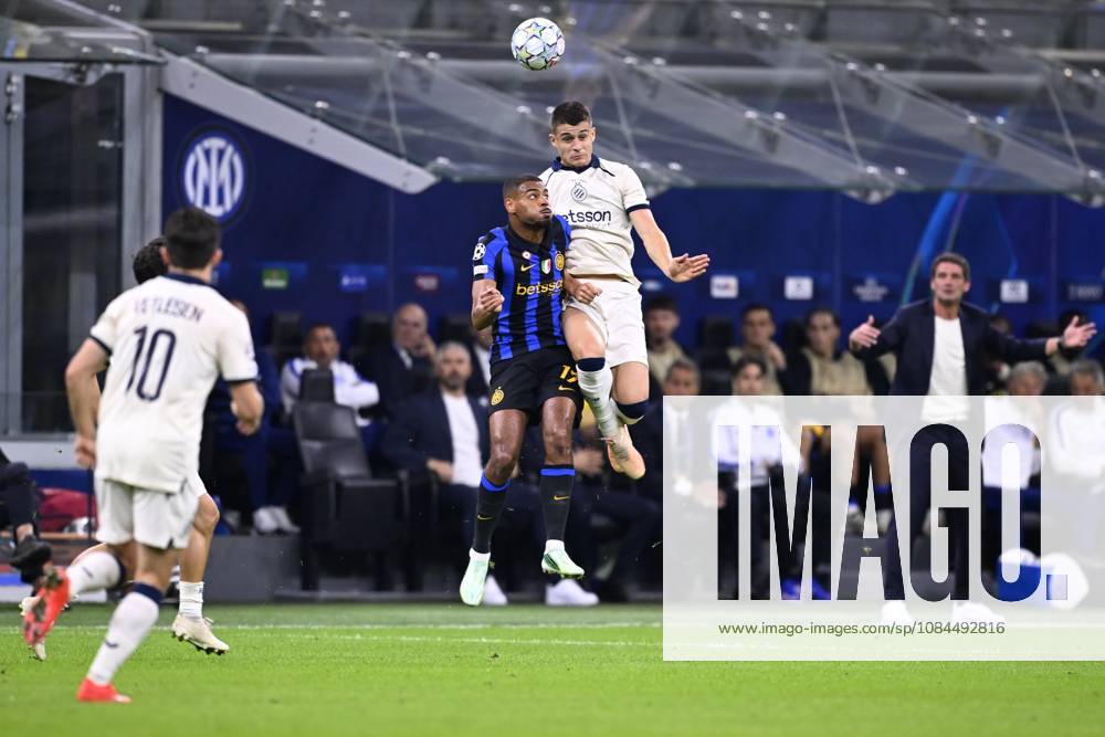Inter Milan v Club Brugge - UEFA Champions League MILAN, ITALY - OCTOBER 13 : Tresoldi Nicolo forward of Club Brugge in action during the UEFA Champions League 2026 27 League Phase matchday 2 match between Inter Milan and Club Brugge on October 13, 2026 in Milan, Italy, 13 10 2026 Milan Italy