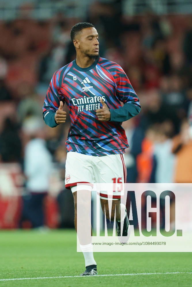 Arsenal v Lille OSC, UEFA Champions League Ezri Konsa of Arsenal warming up prior to Arsenal v Lille OSC UEFA Champions League matchday 2 at the Emirates Stadium, London, England on 13 October 2026 Credit: Dylan Hepworth Every Second Media Editorial use only. All images are copyright Every Second Media Limited. No images may be reproduced without prior permission.