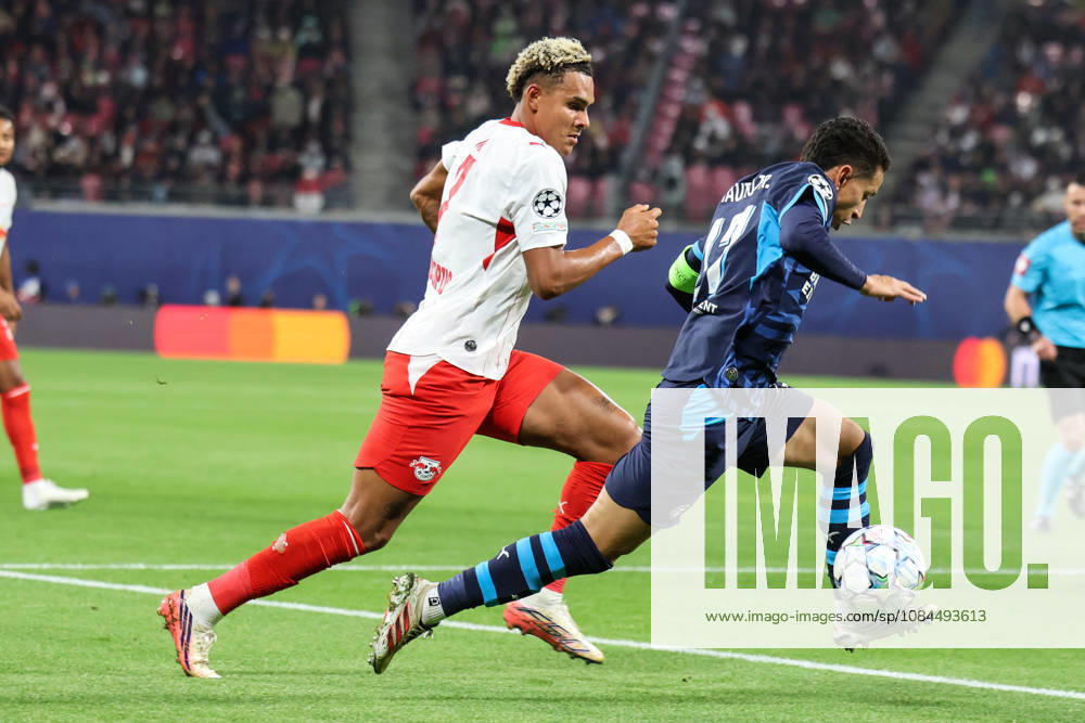 Deutschland: Fußball - UEFA Champions League - Saison 2026 - 2027, 2. Spieltag - RB Leipzig gegen PSV Eindhoven, Red Bull Arena (Leipzig): Mauro Junior (PSV Eindhoven, 17) am Ball