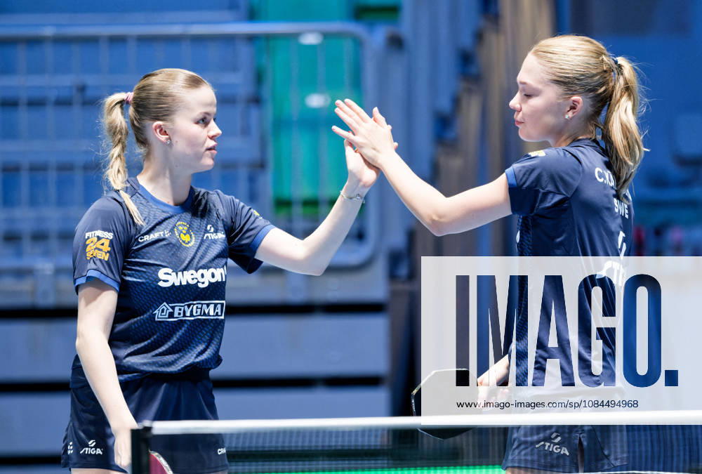 Christina Kallberg-Filippa Bergand Sweden (foto-ms4272b) at the 2026 European Table tennis, Tischtennis Championships in Ljubljana LJUBLJANA, SLOVENIA - 13 OCTOBER 2026: Christina Kallberg-Filippa Bergand Sweden (foto-ms4272b) in action at the European Table Tennis Championships in Stozice Arena, Ljubljana, Slovenia (Photo by Manfred Schillings) Ljubljana Stozice Arena Slovenia