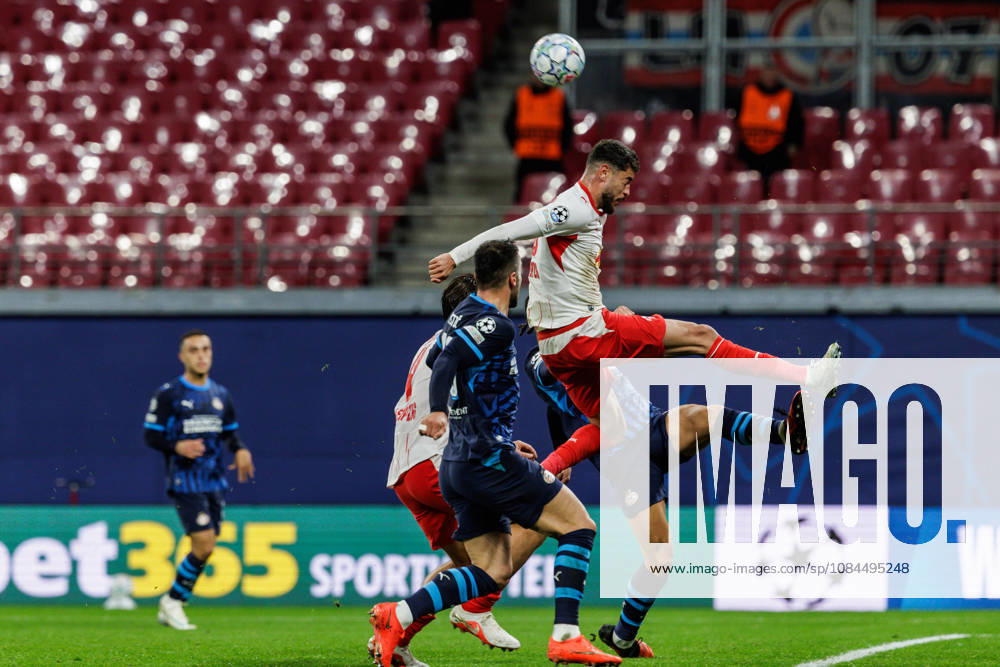 GER, Fussball, Herren, UEFA Chempionsleague 2026 2027, RB Leipzig vs. PSV Eindhoven RÃ mulo Cardoso Romulo Cardoso (RB Leipzig 40) mit einer Torchance Leipzig Red Bull Arena Sachsen Deutschland