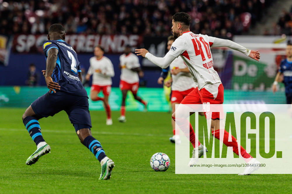 GER, Fussball, Herren, UEFA Chempionsleague 2026 2027, RB Leipzig vs. PSV Eindhoven RÃ mulo Cardoso Romulo Cardoso (RB Leipzig 40) Einzelaktion Aktion Leipzig Red Bull Arena Sachsen Deutschland