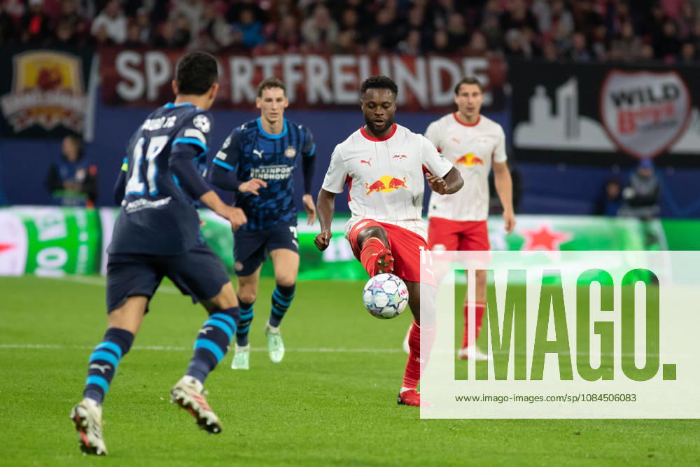 UEFA Champions League: RB Leipzig vs. PSV Eindhoven, 13.10.26 Ridle Baku (17, RB Leipzig). Fußball, UEFA Champions League, Saison 2026 2027: RB Leipzig vs. PSV Eindhoven am 13.10.2026 in der Red Bull Arena, Leipzig.