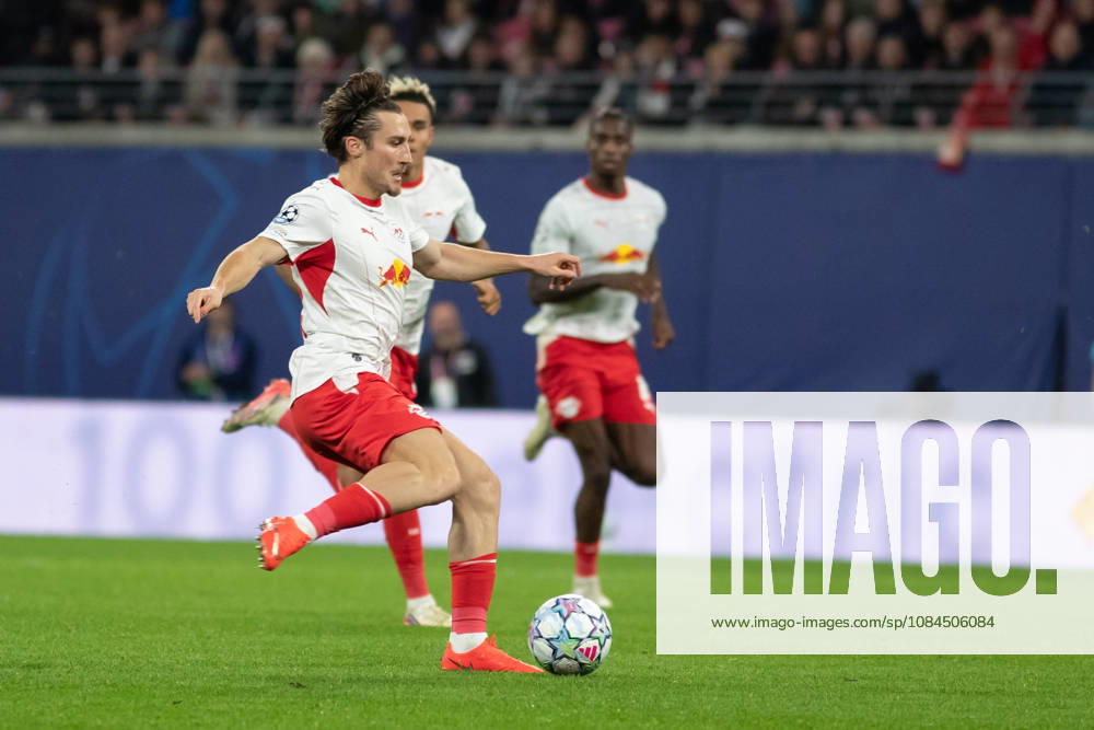 UEFA Champions League: RB Leipzig vs. PSV Eindhoven, 13.10.26 Rocco Reitz (20, RB Leipzig). Fußball, UEFA Champions League, Saison 2026 2027: RB Leipzig vs. PSV Eindhoven am 13.10.2026 in der Red Bull Arena, Leipzig.