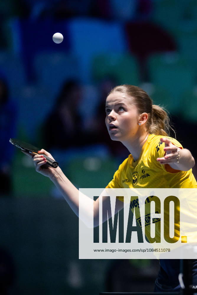 Filippa Bergand of Sweden during day 4 of the European Table tennis, Tischtennis Championship on October 14, 2026 in Ljubljana. Photo: Martin Metelko BILDBYRÅN COP 362 ME0001 bordtennis table tennis pingis 2026 european table tennis championship bordtennis-em em 4 bbeng