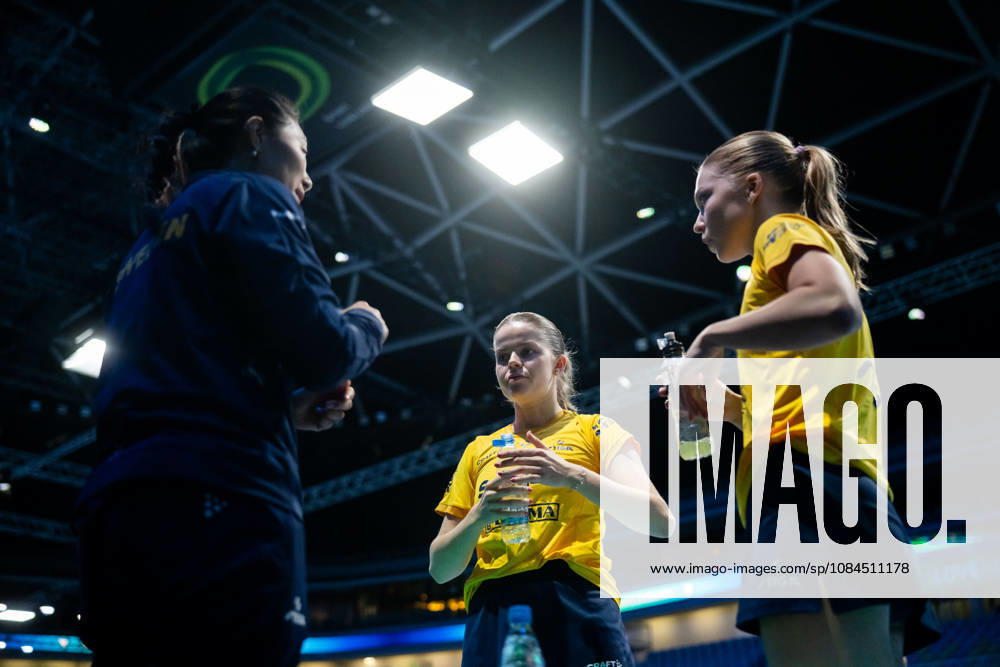 Head coach Fang Zhang, Filippa Bergand and Christina Källberg of Sweden during day 4 of the European Table tennis, Tischtennis Championship on October 14, 2026 in Ljubljana. Photo: Martin Metelko BILDBYRÅN COP 362 ME0001 bordtennis table tennis pingis 2026 european table tennis championship bordtennis-em em 4 bbeng
