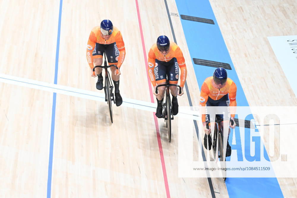 World Championships Elite Track; Giornata 01; 2026, Olanda; Hoogland, Jeffrey; Lavreysen, Harrie; Van Den Berg, Roy; Shanghai - Velodromo;