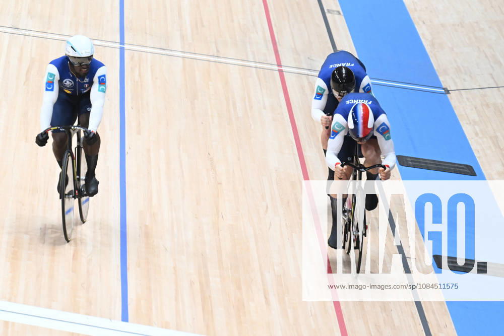 World Championships Elite Track; Giornata 01; 2026, France; Gillion, Timmy; Helal, Rayan; Oliviero, Etienne; Shanghai - Velodromo;