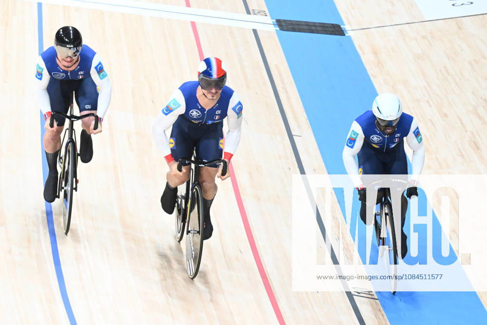 World Championships Elite Track; Giornata 01; 2026, France; Gillion, Timmy; Helal, Rayan; Oliviero, Etienne; Shanghai - Velodromo;