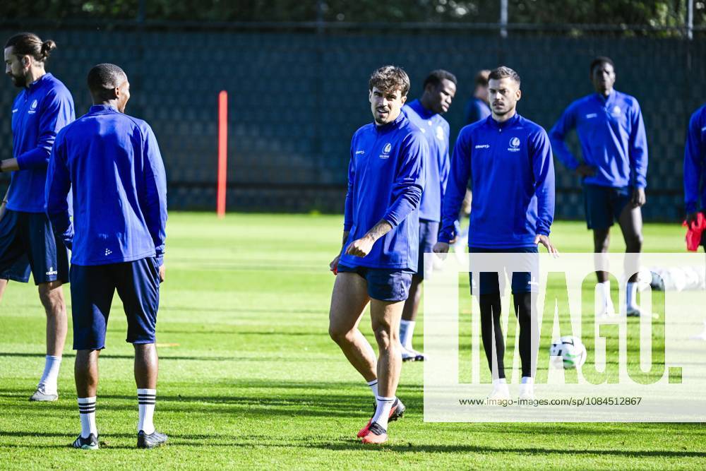 Gent s Tiago Araujo pictured during a training session of Belgian soccer team KAA Gent, Wednesday 14 October 2026 in Gent. The team is preparing for the opening match of the UEFA Conference League league phase against Danish Aarhus GF tomorrow. TOMxGOYVAERT x189773801x