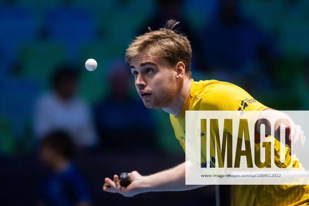Truls Möregardh of Sweden during day 4 of the European Table tennis, Tischtennis Championship on October 14, 2026 in Ljubljana. Photo: Martin Metelko BILDBYRÅN COP 362 ME0001 bordtennis table tennis pingis 2026 european table tennis championship bordtennis-em em 4 bbeng