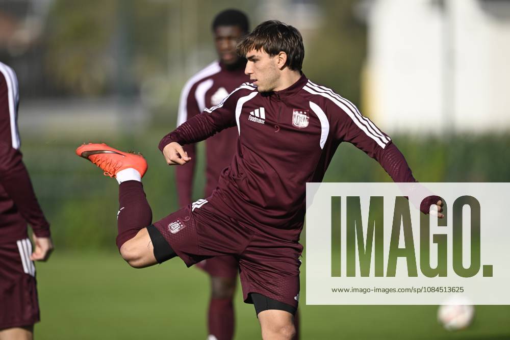 GNK Dinamo v RSC Anderlecht - UEFA Europa League Media Activities 14 10 2026 ZAGREB, CROATIA - OCTOBER 14 : Cvetkovic Mihajlo forward of RSC Anderlecht pictured during a training session ahead of the UEFA Europa League 2026 27 League Phase matchday 2 match between GNK Dinamo and RSC Anderlecht on October 14, 2026 in Zagreb, Croatia, 14 10 2026 Zagreb Croatia