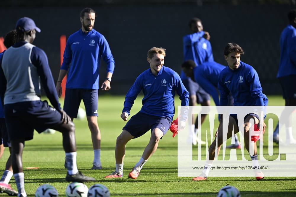 KAA Gent v AGF Aarhus - UEFA Conference League Media Activities 14 10 2026 GENT, BELGIUM - OCTOBER 14 : Dean Max Jimmy forward of KAA Gent pictured during a training session ahead of the UEFA Conference League 2026 27 League Phase matchday 1 match between KAA Gent and AGF Aarhus on October 14, 2026 in Gent, Belgium, 14 10 2026 Gent Belgium