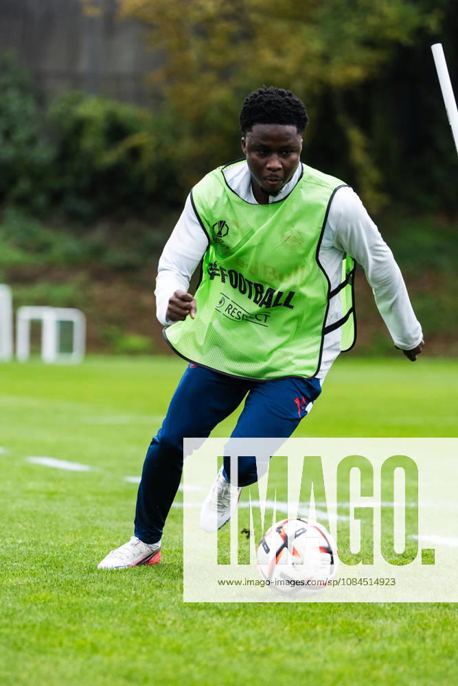 SOCCER - UEFA EL, RBS vs Milan SALZBURG,AUSTRIA,14.OCT.26 - SOCCER - UEFA Europa League, Red Bull Salzburg vs AC Milan, preview, training RBS. Image shows Karim Konate (RBS). GEPAxpictures Arellano