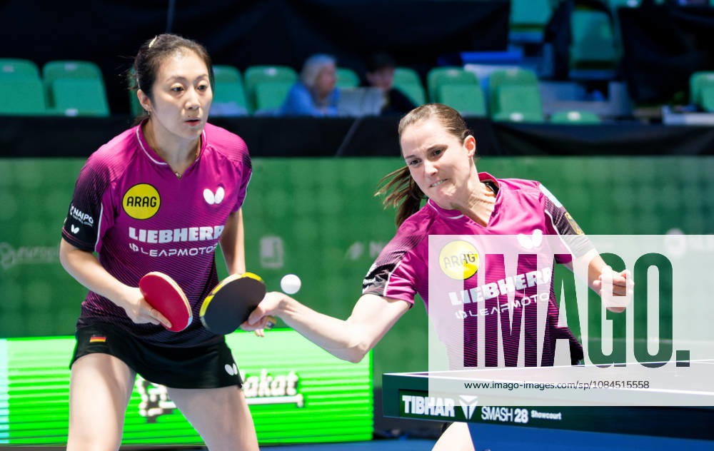 Sabine Winter TSV Dachau-Ying Han KTS Tarnobrzeg Germany (foto-ms4622bA) bei den Tischtennis-Europameisterschaften in Ljubljana, Slowenien LJUBLJANA, SLOWENIEN - 14. OKTOBER 2026: Sabine Winter TSV Dachau-Ying Han KTS Tarnobrzeg Germany (foto-ms4622bA) erreichen im Doppel das Viertelfinale bei den Tischtennis-Europameisterschaften in der Stozice Arena, Ljubljana, Slowenien Ljubljana Stozice Arena Slovenia