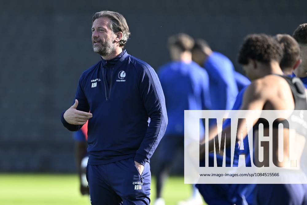 KAA Gent v AGF Aarhus - UEFA Conference League Media Activities 14 10 2026 GENT, BELGIUM - OCTOBER 14 : De Mil Rik head coach of KAA Gent pictured during a training session ahead of the UEFA Conference League 2026 27 League Phase matchday 1 match between KAA Gent and AGF Aarhus on October 14, 2026 in Gent, Belgium, 14 10 2026 Gent Belgium
