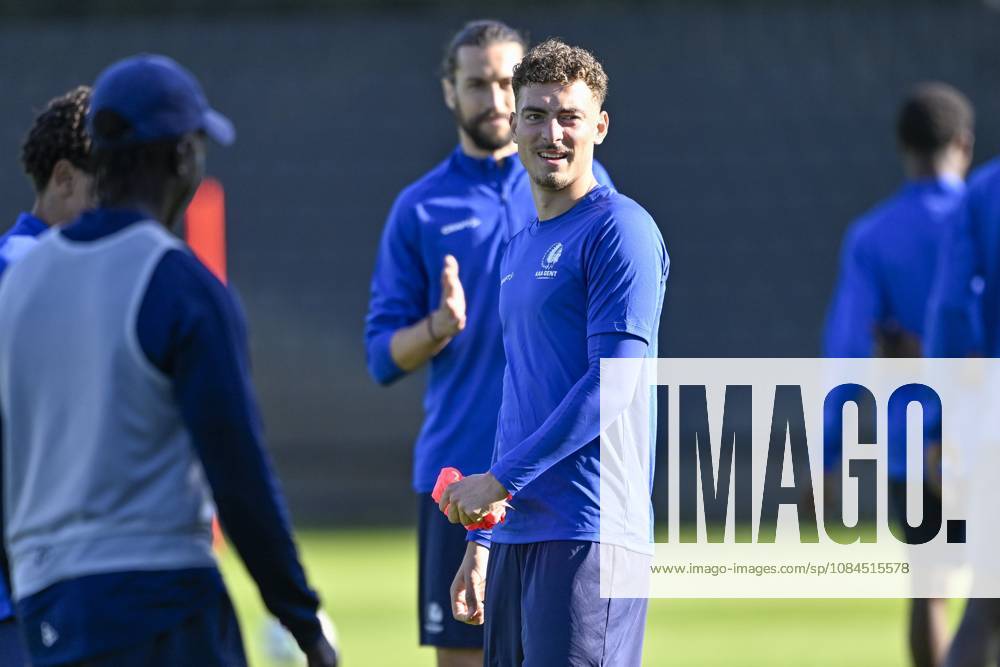 KAA Gent v AGF Aarhus - UEFA Conference League Media Activities 14 10 2026 GENT, BELGIUM - OCTOBER 14 : Delorge Mathias midfielder of KAA Gent pictured during a training session ahead of the UEFA Conference League 2026 27 League Phase matchday 1 match between KAA Gent and AGF Aarhus on October 14, 2026 in Gent, Belgium, 14 10 2026 Gent Belgium