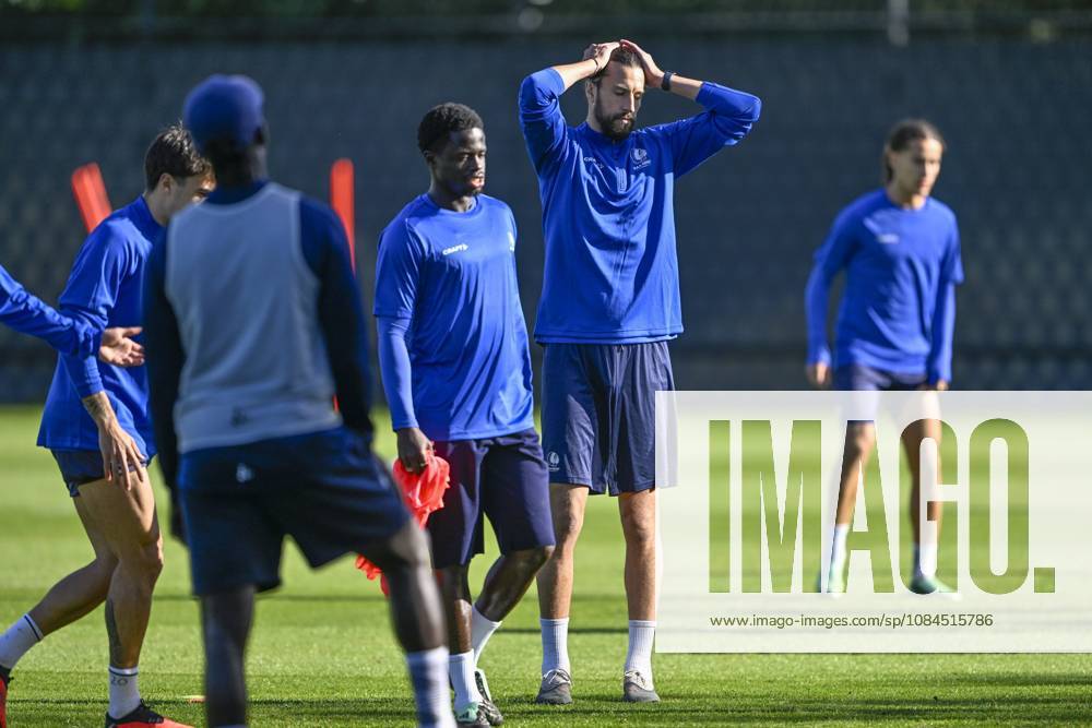 KAA Gent v AGF Aarhus - UEFA Conference League Media Activities 14 10 2026 GENT, BELGIUM - OCTOBER 14 : Burgess Christian defender of KAA Gent pictured during a training session ahead of the UEFA Conference League 2026 27 League Phase matchday 1 match between KAA Gent and AGF Aarhus on October 14, 2026 in Gent, Belgium, 14 10 2026 Gent Belgium