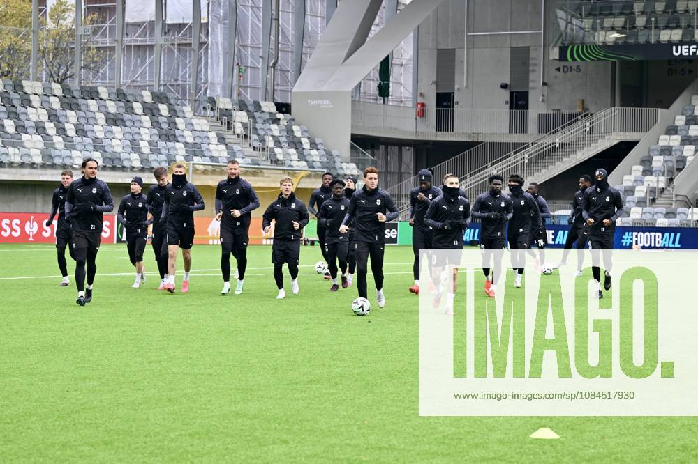 KuPS Kuopio complete preparations for Trabzonspor clash KUOPIO, FINLAND - OCTOBER 14: KuPS Kuopio players attend a training session as they complete preparations ahead of their UEFA Conference League opening-week match against Trabzonspor in Kuopio, Finland, on October 14, 2026. Seyit Ahmet Eksik Anadolu Kuopio Finland. Editorial use only. Please get in touch for any other usage.