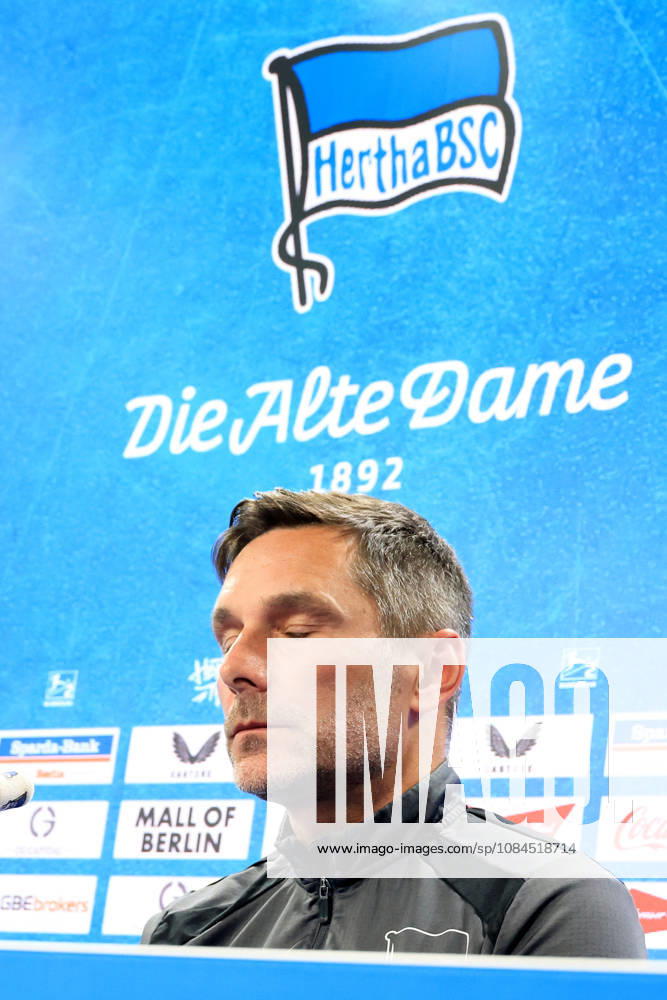 DEU GER, Fussball , 2.Fussballbundesliga, Saison 2026 2027, Sportforum, Hertha BSC, Pressekonferenz Cheftrainer Stefan Leitl ( Hertha BSC Berlin ) 2. Liga: DFB DFL regulations prohibit any use of photographs as image sequences and or quasi-video) nordphoto GmbH Engler Berlin Sportforum Berlin Deutschland