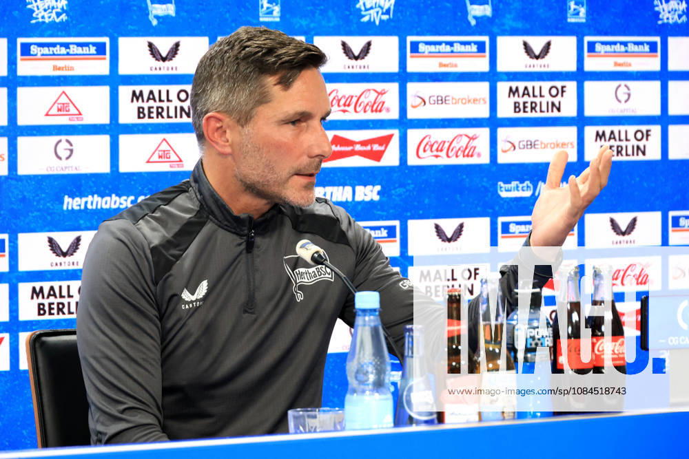 DEU GER, Fussball , 2.Fussballbundesliga, Saison 2026 2027, Sportforum, Hertha BSC, Pressekonferenz Cheftrainer Stefan Leitl ( Hertha BSC Berlin ) 2. Liga: DFB DFL regulations prohibit any use of photographs as image sequences and or quasi-video) nordphoto GmbH Engler Berlin Sportforum Berlin Deutschland