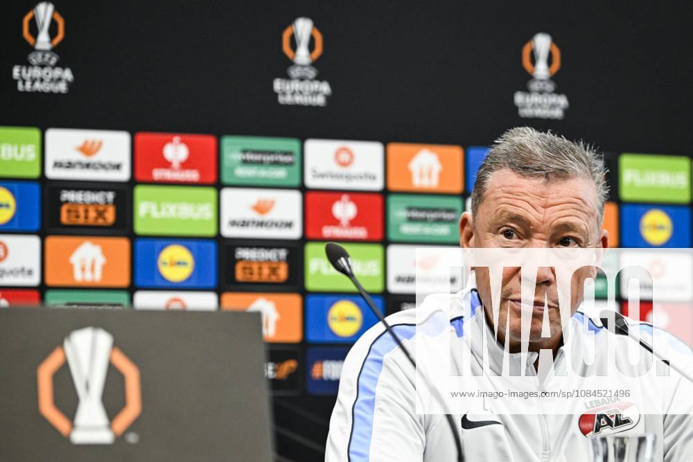ALKMAAR - AZ Alkmaar coach Lee-Roy Echteld during a press conference, PK, Pressekonferenz the day before the Europa League match between AZ Alkmaar and Hapoel Beer-Sheva at the AFAS Stadium, on October 14, 2026 in Alkmaar, the Netherlands. OLAF KRAAK ANP ANPxSportx IVx 572422049 originalFilename: 572422049