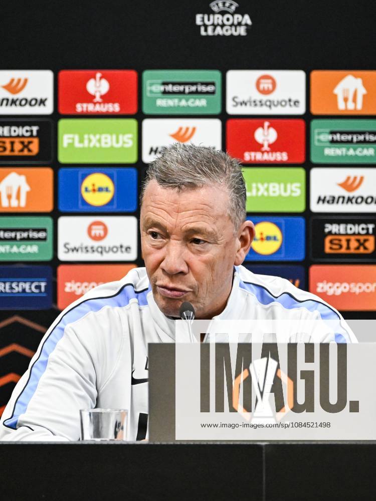 ALKMAAR - AZ Alkmaar coach Lee-Roy Echteld during a press conference, PK, Pressekonferenz the day before the Europa League match between AZ Alkmaar and Hapoel Beer-Sheva at the AFAS Stadium, on October 14, 2026 in Alkmaar, the Netherlands. OLAF KRAAK ANP ANPxSportx IVx 572422091 originalFilename: 572422091