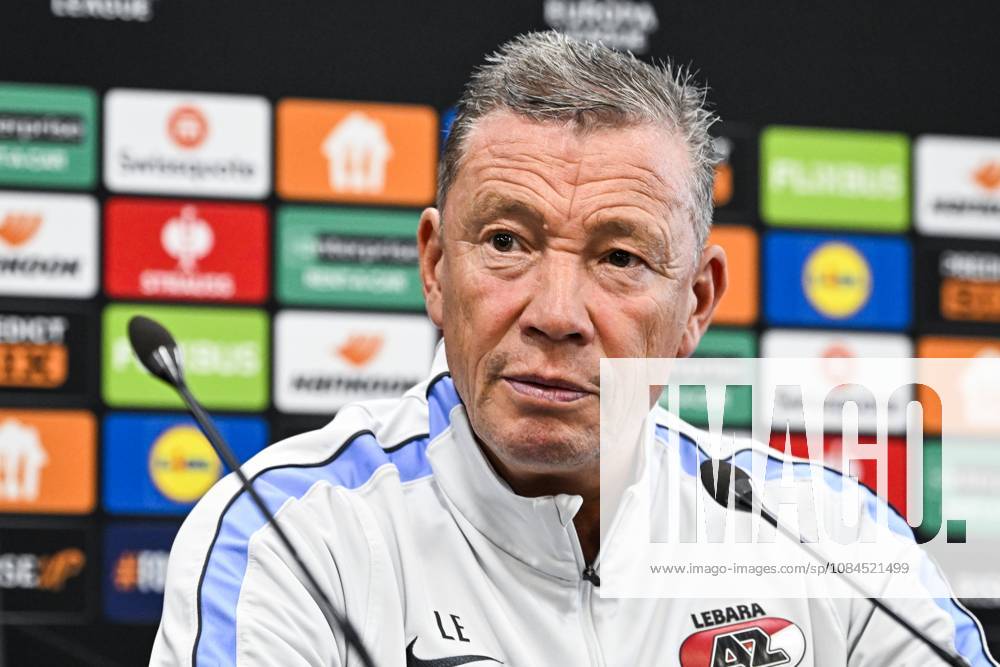 ALKMAAR - AZ Alkmaar coach Lee-Roy Echteld during a press conference, PK, Pressekonferenz the day before the Europa League match between AZ Alkmaar and Hapoel Beer-Sheva at the AFAS Stadium, on October 14, 2026 in Alkmaar, the Netherlands. OLAF KRAAK ANP ANPxSportx IVx 572422145 originalFilename: 572422145