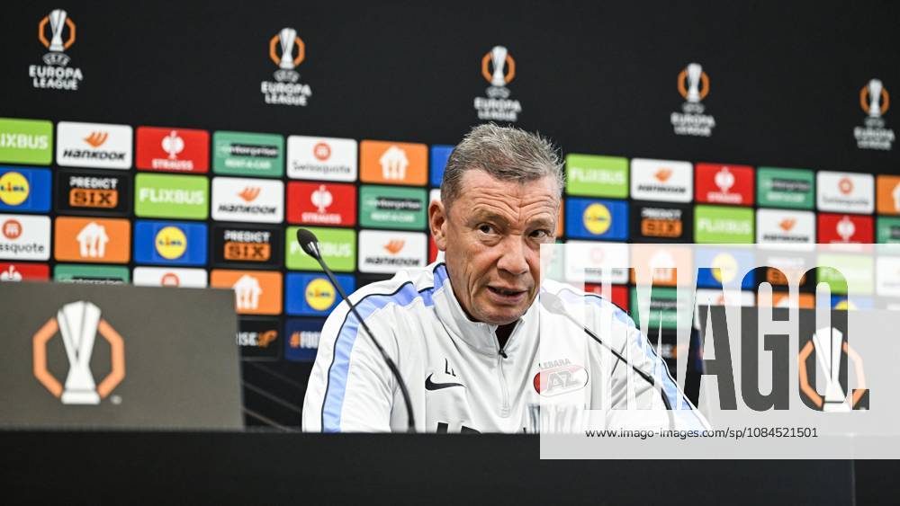 ALKMAAR - AZ Alkmaar coach Lee-Roy Echteld during a press conference, PK, Pressekonferenz the day before the Europa League match between AZ Alkmaar and Hapoel Beer-Sheva at the AFAS Stadium, on October 14, 2026 in Alkmaar, the Netherlands. OLAF KRAAK ANP ANPxSportx IVx 572422120 originalFilename: 572422120