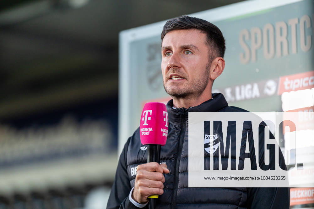 Orest Shala (Cheftrainer) im Interview bei Magenta GER, SC Verl vs. SSV Jahn Regensburg, Fussball, 3. Liga, 9. Spieltag, Spielzeit 2026 2027, 14.10.2026 DFL Regulations prohibit any use of photographers as image sequences and or quasi-video. GER, SC Verl vs. SSV Jahn Regensburg, Fussball, 3. Liga, 9. Spieltag, Spielzeit 2026 2027, 14.10.2026 Verl