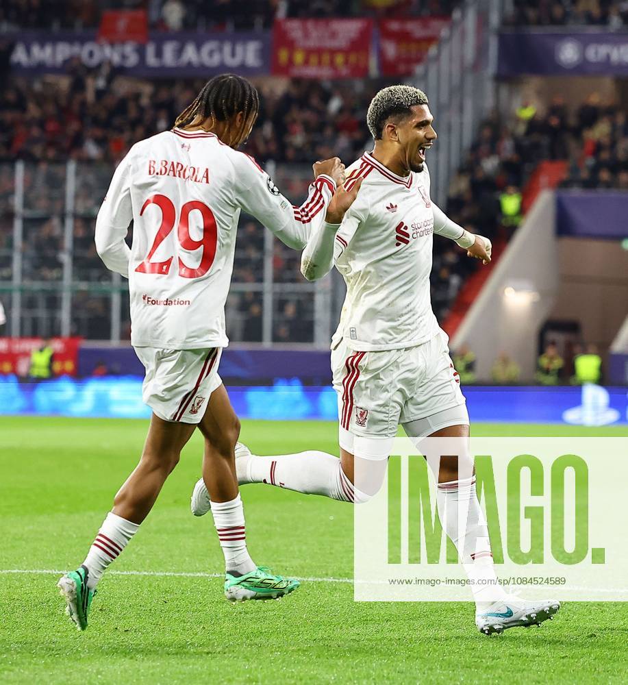 Ronald Araujo of Liverpool celebrates scoring the opening goal LASK v Liverpool, UEFA Champions League, Football, Raiffeisen Arena, Linz, Austria - 14 Oct 2026Linz Raiffeisen Arena Austria