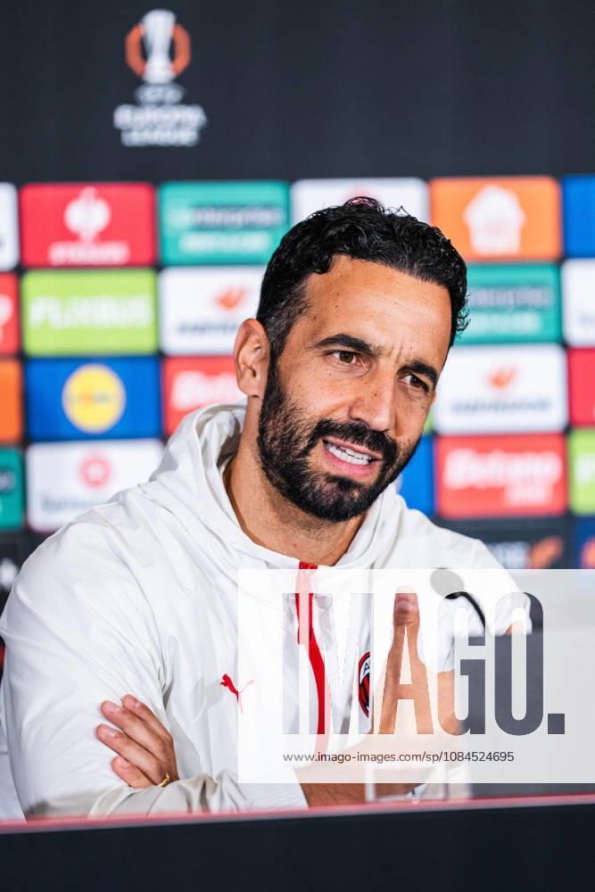 SOCCER - UEFA EL, RBS vs Milan SALZBURG,AUSTRIA,14.OCT.26 - SOCCER - UEFA Europa League, Red Bull Salzburg vs AC Milan, preview, press conference, PK, Pressekonferenz Milan. Image shows head coach Ruben Amorin (Milan). GEPAxpictures Arellano