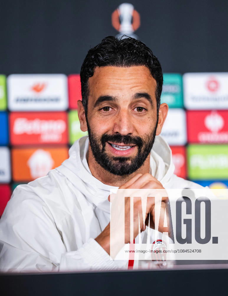 SOCCER - UEFA EL, RBS vs Milan SALZBURG,AUSTRIA,14.OCT.26 - SOCCER - UEFA Europa League, Red Bull Salzburg vs AC Milan, preview, press conference, PK, Pressekonferenz Milan. Image shows head coach Ruben Amorin (Milan). GEPAxpictures Arellano