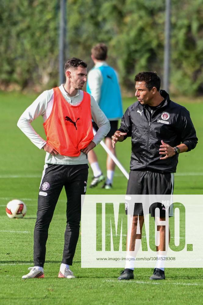 Branimir Hrgota Trainer Marcel Rapp ( Pauli ) Deutschland , Hamburg , Trainingsgelände an der Kollaustrasse , Fussball , 2. Bundesliga , FC St Pauli