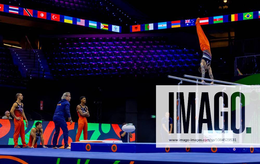 ROTTERDAM - The Dutch gymnasts during podium training for the World Gymnastics Championships in Ahoy Rotterdam. IRIS VAN DEN BROEK ANP ANPxSportx IVx 572444011 originalFilename: 572444011