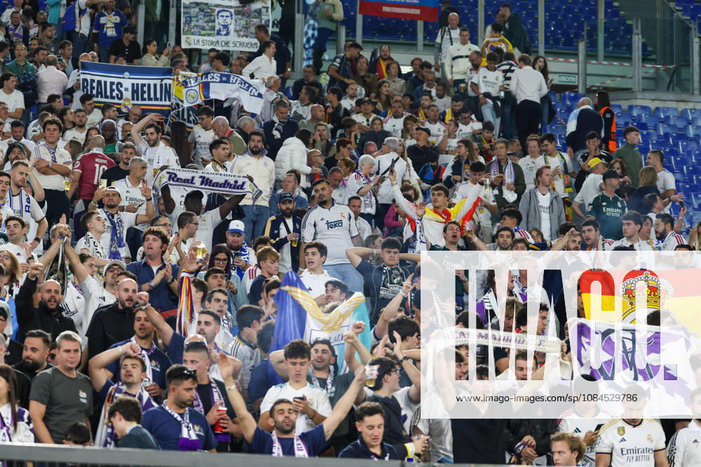 Europa Champions League 2026 27 between Roma vs Real Madrid Supporters Real Madrid during the Champions League football match between AS Roma and FC Real Madrid at the Stadio Olimpico in Rome on October 14, 2026 Pictured: Roma stadio Olimpico Roma Italy