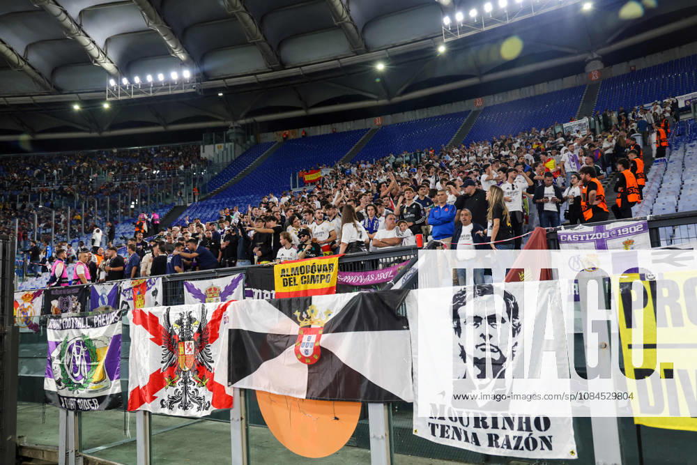 Europa Champions League 2026 27 between Roma vs Real Madrid Supporters Real Madrid during the Champions League football match between AS Roma and FC Real Madrid at the Stadio Olimpico in Rome on October 14, 2026 Pictured: Roma stadio Olimpico Roma Italy