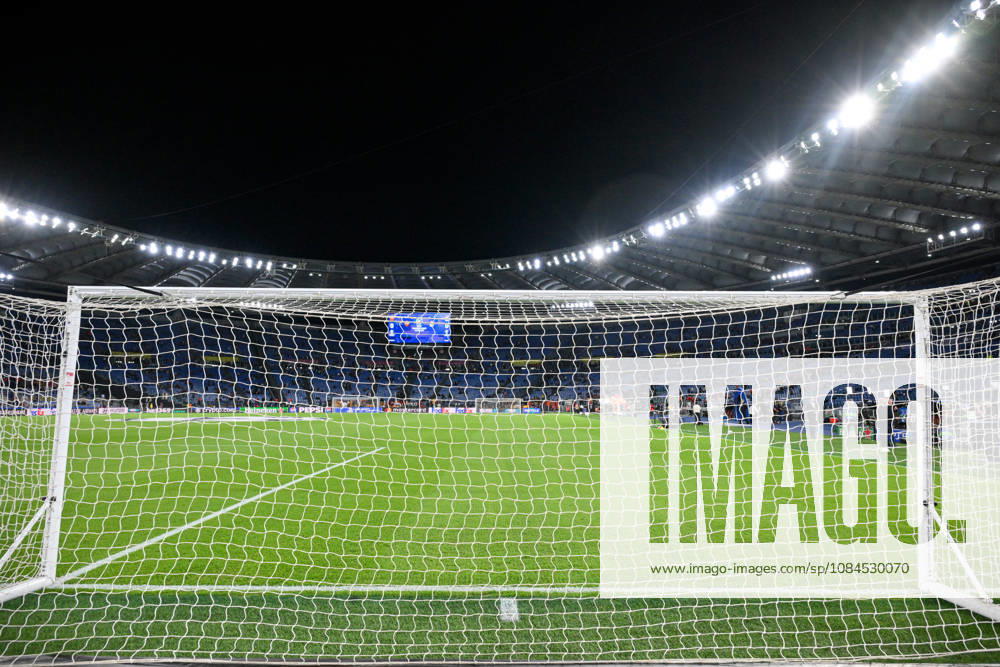 14th October 2026; Stadio Olimpico, Rome, Italy; UEFA Champions League Football, Roma versus Real Madrid; view of Olimpico stadium showing the pitch and stands and corner flag AllShotLive