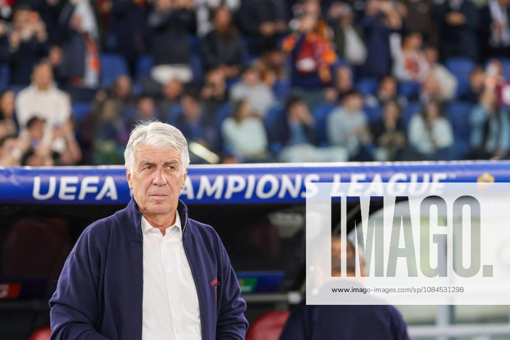 Europa Champions League 2026 27 between Roma vs Real Madrid Gian Piero Gasperini Head Coach of AS Roma during the Champions League football match between AS Roma and FC Real Madrid at the Stadio Olimpico in Rome on October 14, 2026 Pictured: Roma stadio Olimpico Roma Italy
