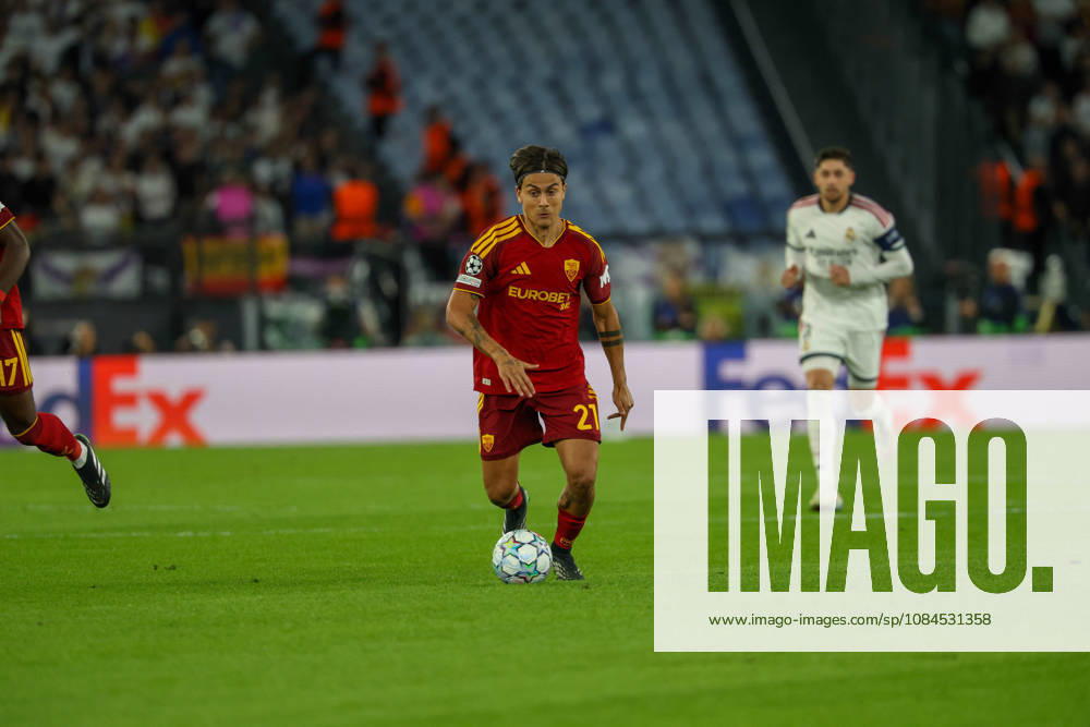 Europa Champions League 2026 27 between Roma vs Real Madrid Paulo Dybala of AS Roma during the Champions League football match between AS Roma and FC Real Madrid at the Stadio Olimpico in Rome on October 14, 2026 Pictured: Roma stadio Olimpico Roma Italy