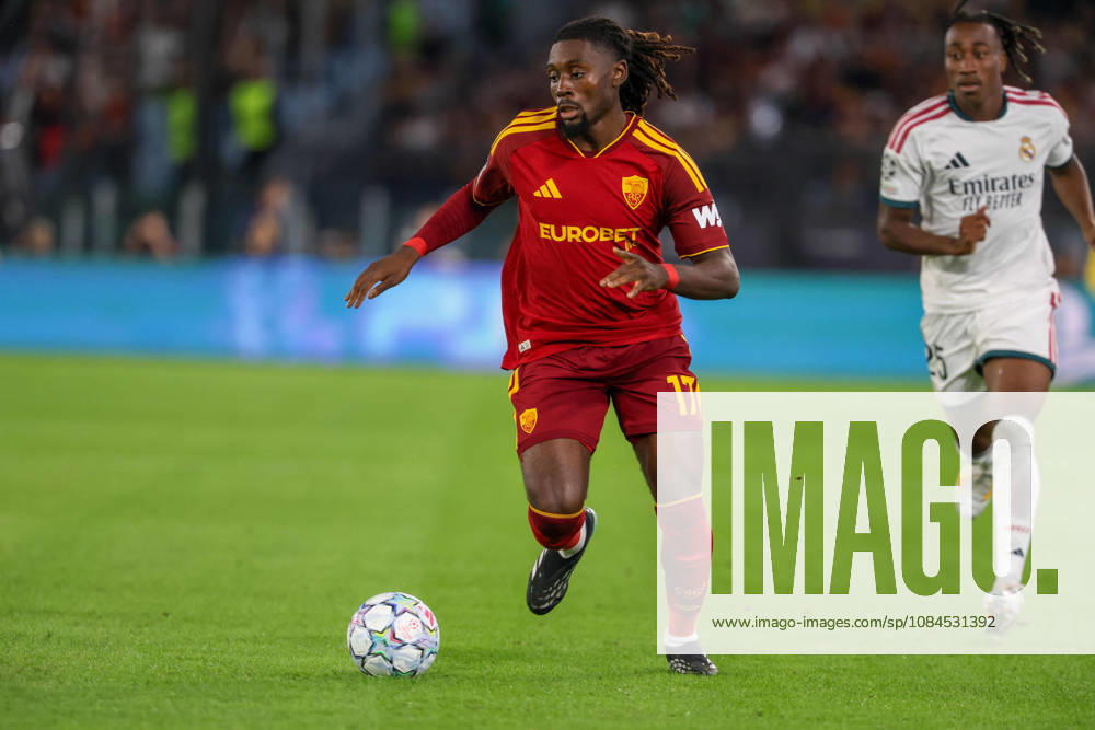 Europa Champions League 2026 27 between Roma vs Real Madrid manu Kone of AS Roma during the Champions League football match between AS Roma and FC Real Madrid at the Stadio Olimpico in Rome on October 14, 2026 Pictured: Roma stadio Olimpico Roma Italy