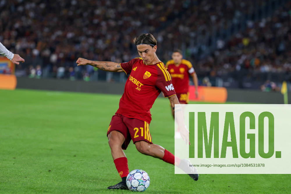 Paulo Dybala of AS Roma during the Champions League football match between AS Roma and FC Real Madrid at the Stadio Olimpico in Rome on October 14, 2026.Pictured: Roma Italy - ZUMAs236 20261014_aap_s236_035